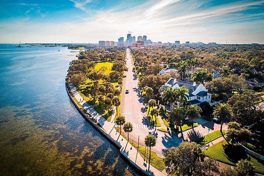 Downtown St. Petersburg, Florida, where the ocean meets the city.