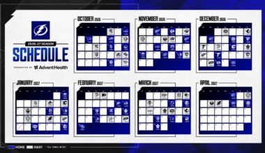 Lightning announce 2026-27 season schedule, presented by AdventHealth