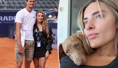 Alexander Zverev girlfriend Sophia Wimbledon semifinal photo