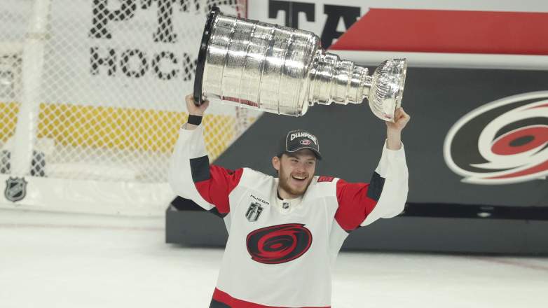 Alexander Nikishin is asking for a huge pay raise to stay with the Carolina Hurricanes.