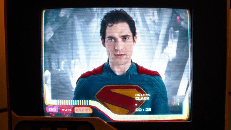 David Corenswet as Superman in Supergirl.