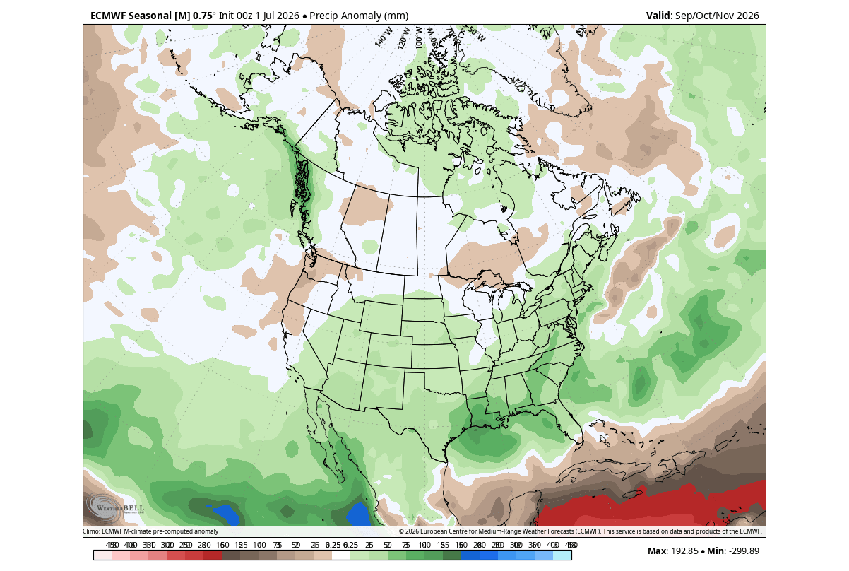 super-el-nino-atmosphere-ecmwf-seasonal-forecast-data-precipitation-anomaly-united-states-canada-fall-pattern