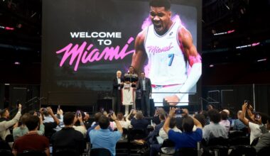 Gallery: Giannis Antetokounmpo, Bobby Portis Jr. introduced by Miami Heat