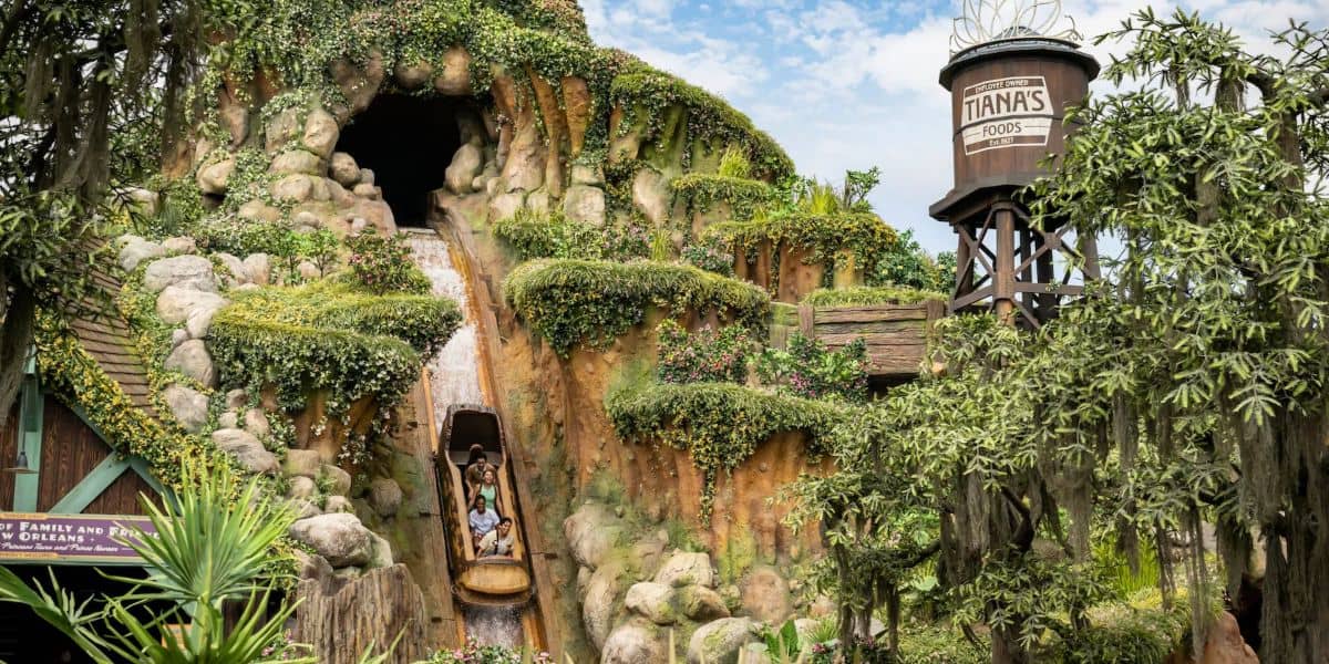 Tiana's Bayou Adventure exterior at Disneyland