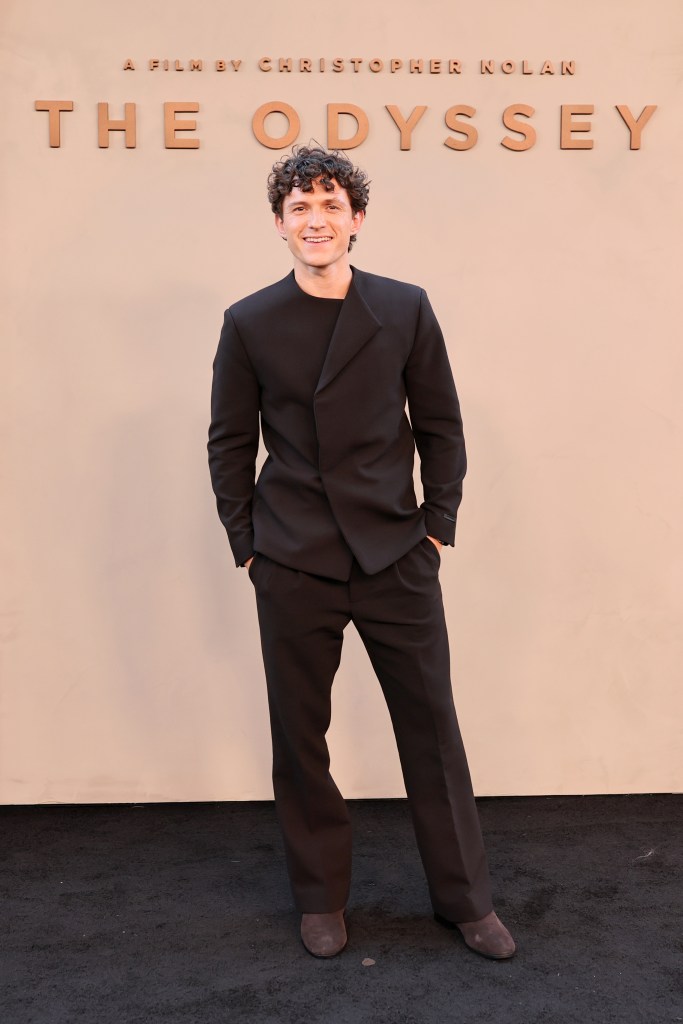 Tom Holland at the New York premiere of "The Odyssey"