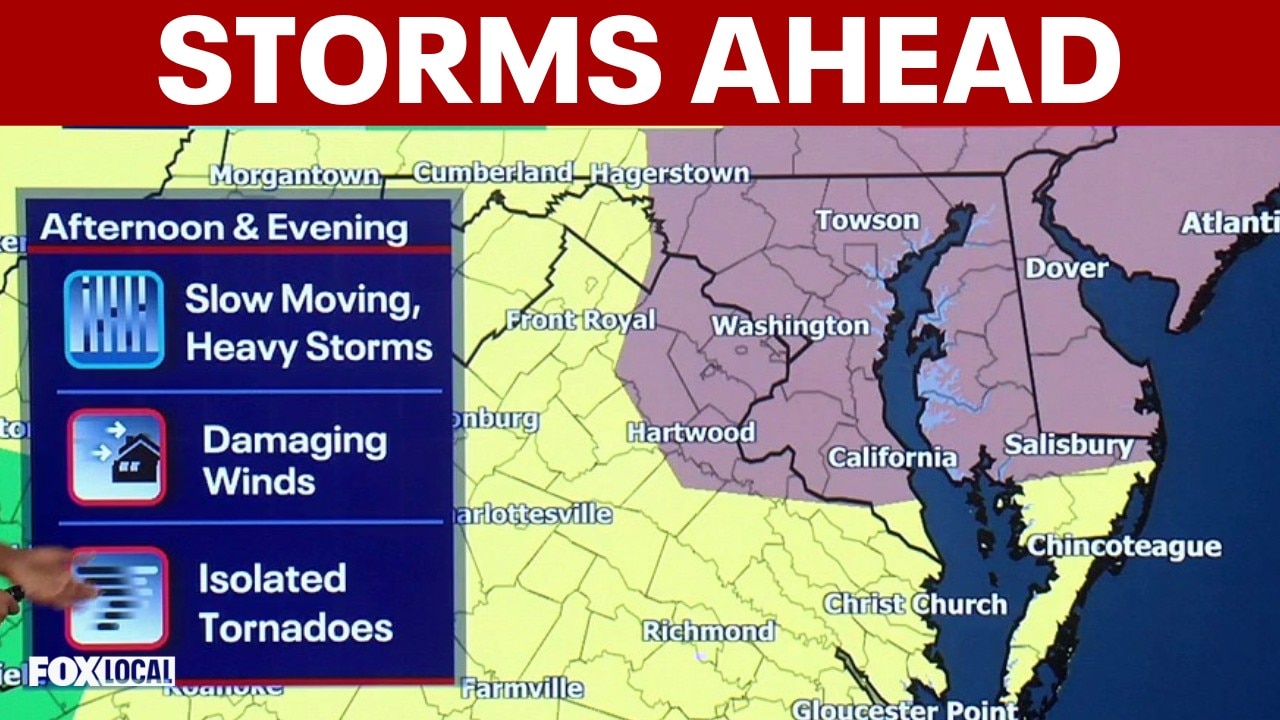 DC weather: Smoke retreats as severe storms, 105-degree heat threaten region