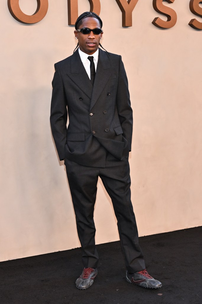 Travis Scott at the New York premiere of "The Odyssey"