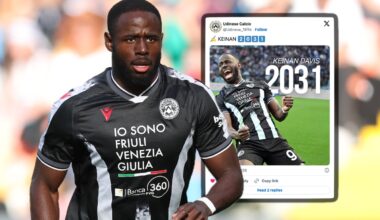 Keinan Davis of Udinese