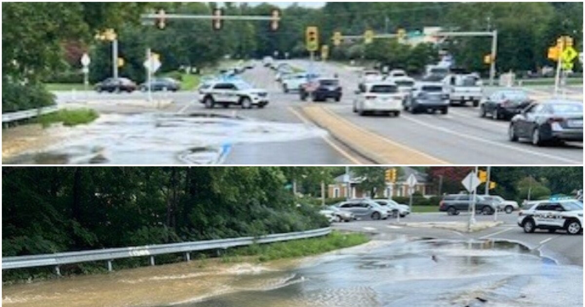 Broken water main closes stretch of Gaskins Road in Henrico