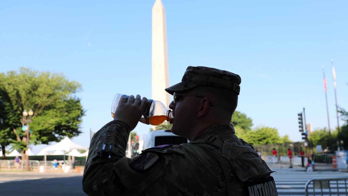 Storms prompt National Mall evacuations ahead of Trump’s July 4th speech : NPR