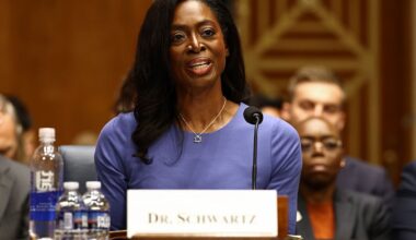 CDC director nominee Erica Schwartz faced questions in Senate hearing : NPR