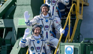 US-Russian crew docks at the International Space Station