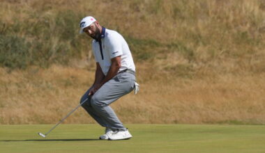 Jon Rahm gets conduct warning at British Open for throwing a club