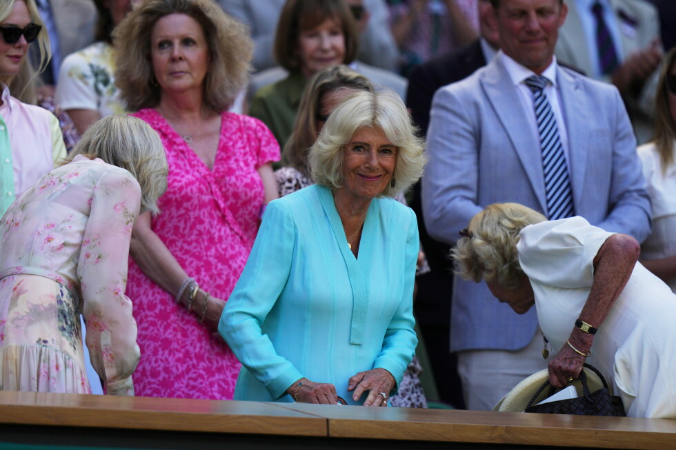 Queen Camilla visits Wimbledon to sit in Royal Box