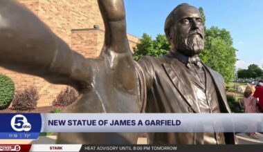 James A. Garfield statue unveiled in Mentor