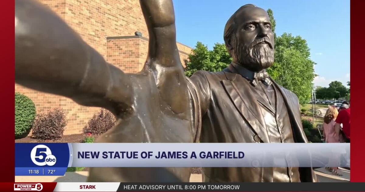 James A. Garfield statue unveiled in Mentor
