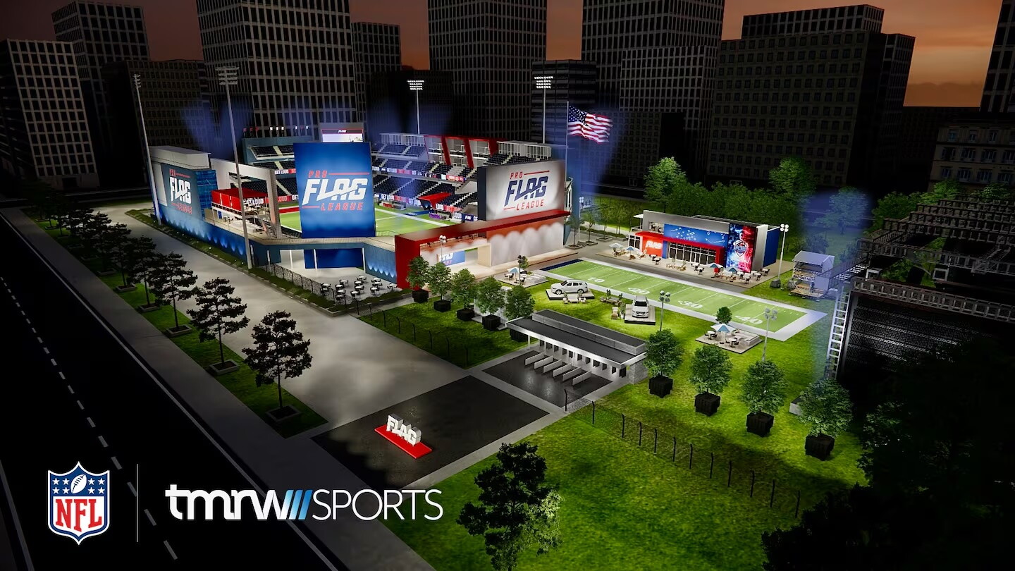 First images of NFL's modular flag football arena emerge