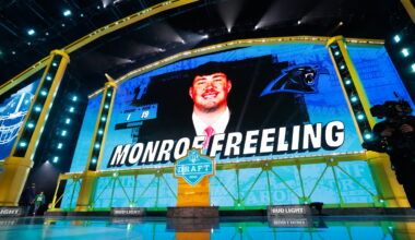 Panthers "feel good" about first-round pick Monroe Freeling at right tackle
