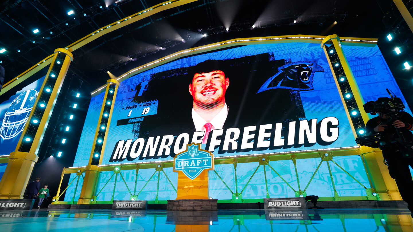 Panthers "feel good" about first-round pick Monroe Freeling at right tackle