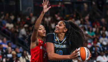 Atlanta’s Angel Reese leaves game against Chicago with left leg injury