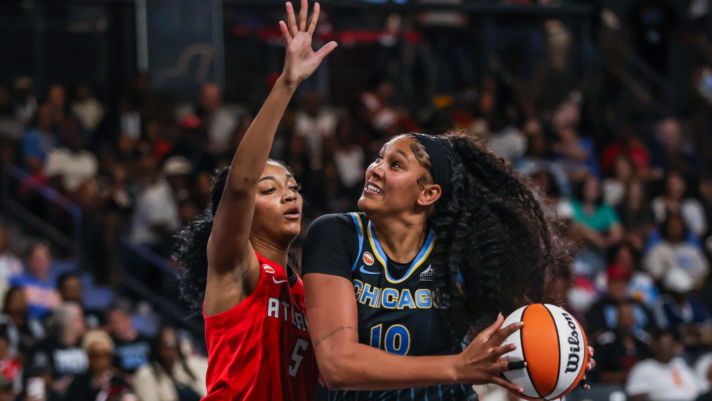 Atlanta’s Angel Reese leaves game against Chicago with left leg injury