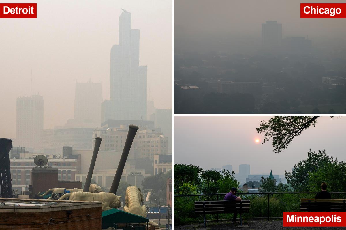 Canada wildfire smoke blankets US: Chicago, Detroit, Minneapolis hit hard