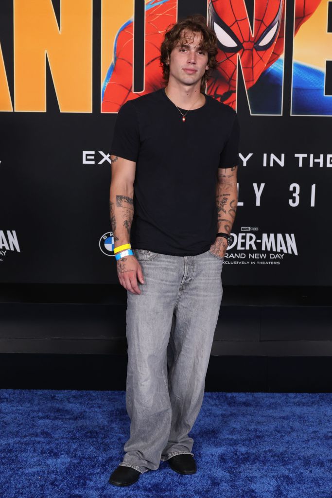 Vinnie Hacker at the "Spider-Man: Brand New Day" premiere
