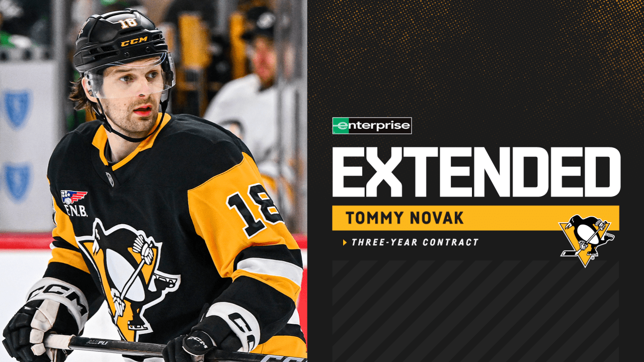 Penguins Sign Tommy Novak to a Three-Year Contract Extension