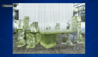 7-ton glass desk designed by Frank Gehry heads to auction – NBC Chicago