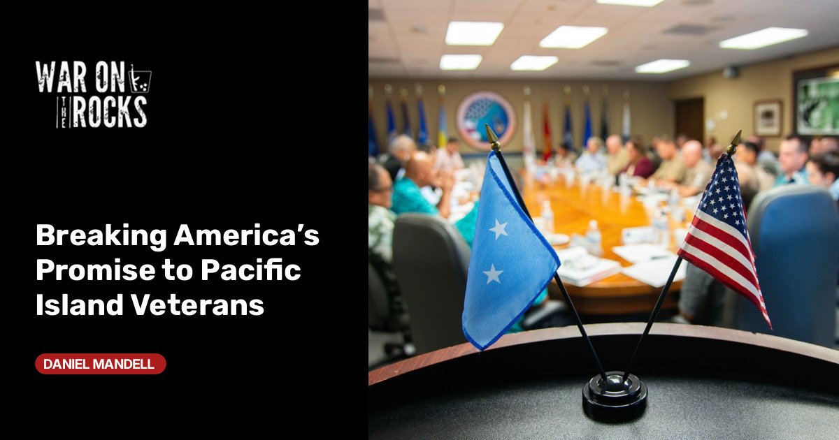 Breaking America’s Promise to Pacific Island Veterans