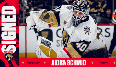 Florida Panthers Agree to Terms with Goaltender Akira Schmid on a Two-Year Contract