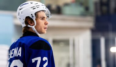 McKenna has ‘learned a lot’ practicing with Celebrini this offseason