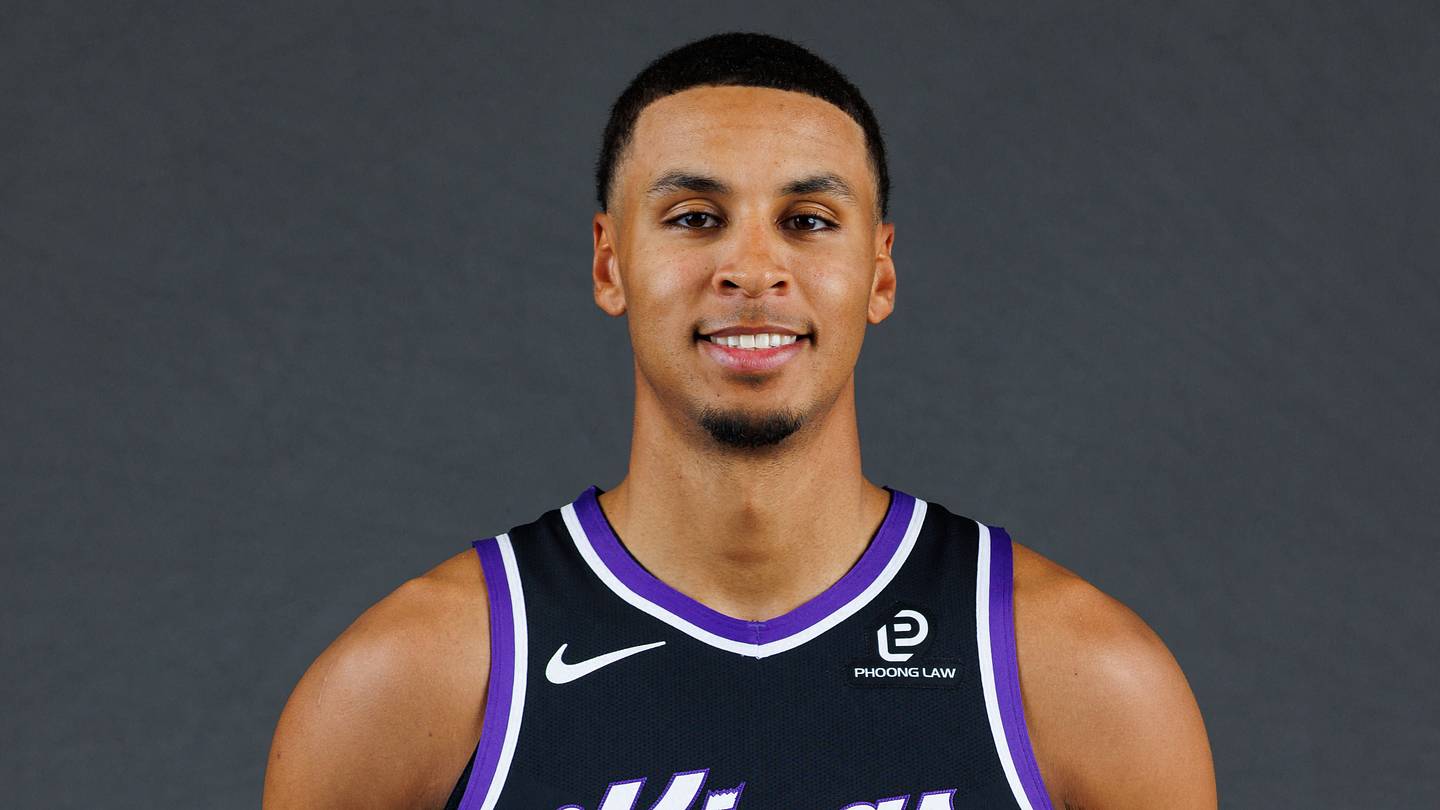 Sep 29, 2025; Sacramento, CA, USA; Sacramento Kings forward Keegan Murray (13) during media day at Golden 1 Center. Mandatory Credit: Sergio Estrada-Imagn Images
