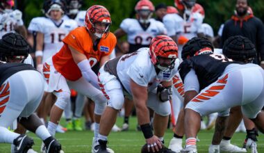 Bengals Players React to Dexter Lawrence Knocking Down Joe Burrow in Practice