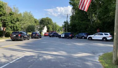 Heavy police presence seen near Hollis Town Hall