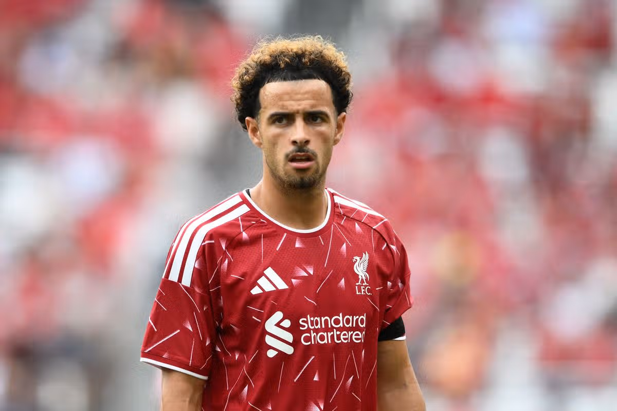 Curtis Jones #17 of Liverpool looks on during the first half of the pre-season friendly match between Liverpool FC and Sunderland AFC