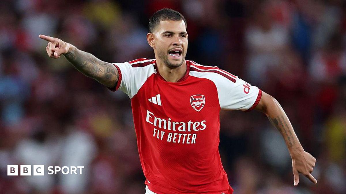 Bruno Guimaraes playing for Arsenal.