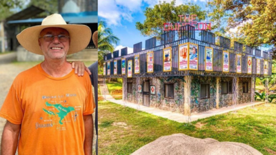 In 2012, a man in Panama began collecting plastic discarded along streets and beaches: Years later, those bottles had become a village