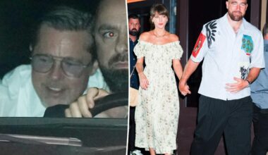 Brad Pitt spotted drinking at Taylor Swift's wedding in July