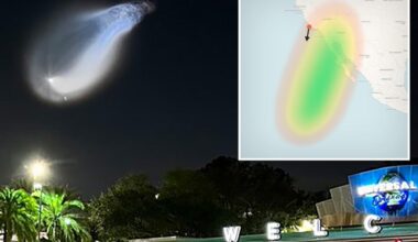 Huge 'space jellyfish' to light up California skies tonight
