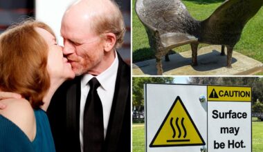 Ron Howard's love seat donation to Burbank scalds during summer