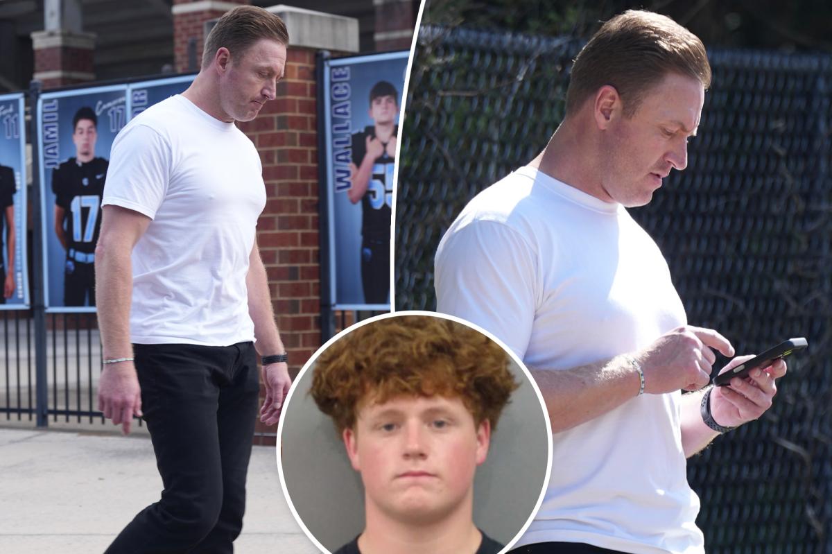 Kroy Biermann steps out for first time since teen son KJ's sexual assault arrest