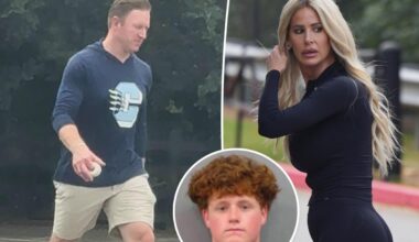 Kim Zolciak and Kroy Biermann seen for first time in same location since son's arrest