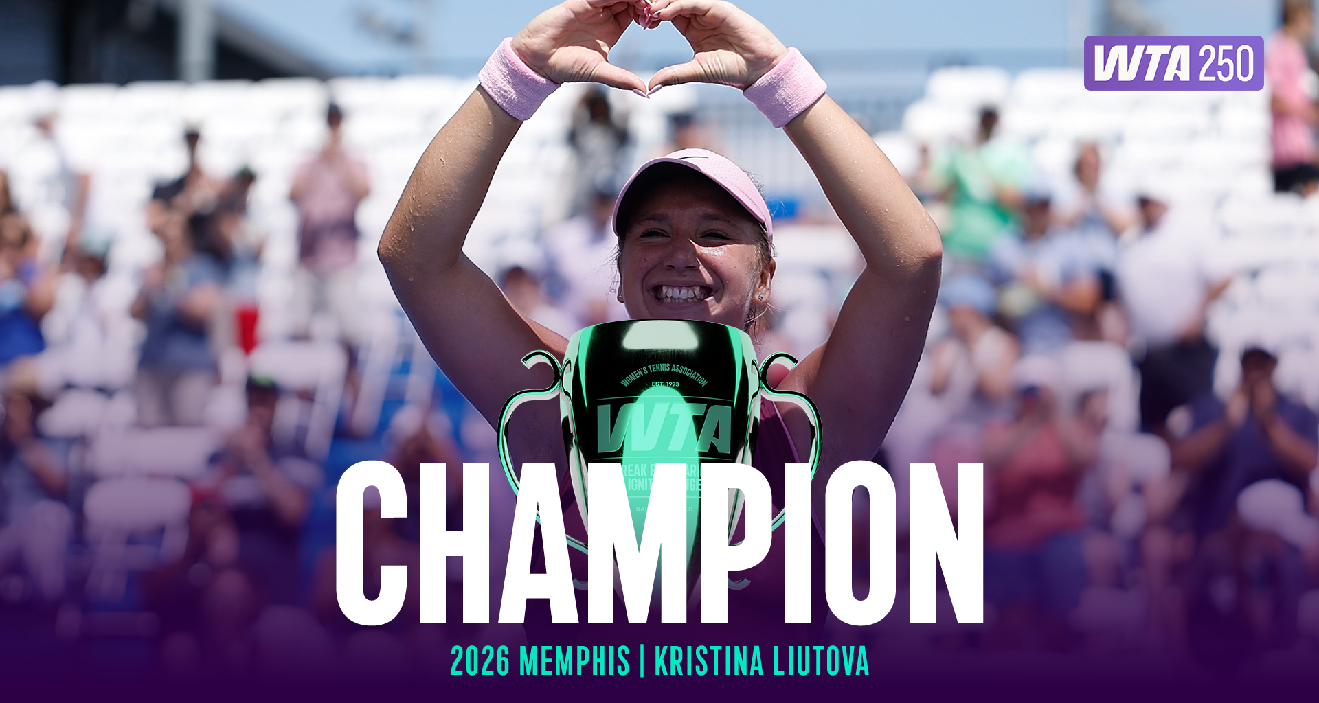 '16, fearless and flying': Liutova captures Memphis Classic title in WTA debut
