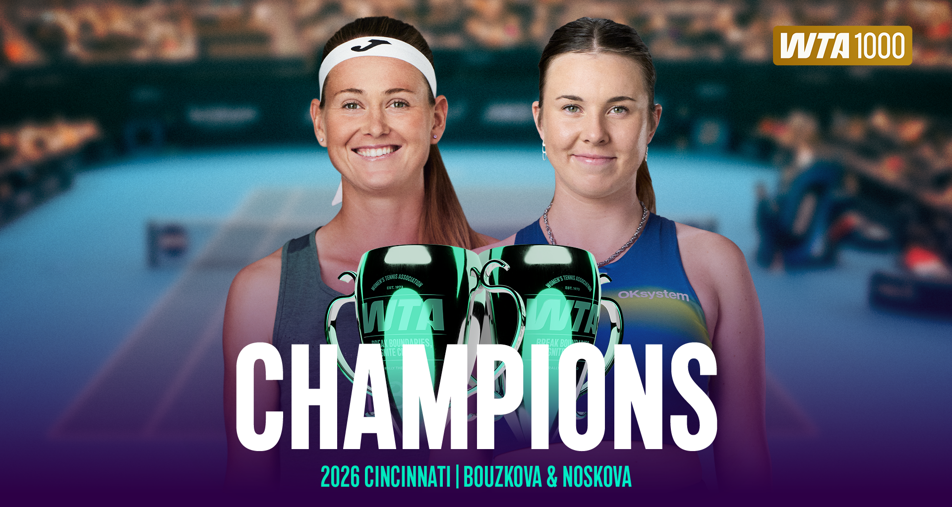 All-Czech pair Bouzkova, Noskova conquer Cincinnati doubles for first title together