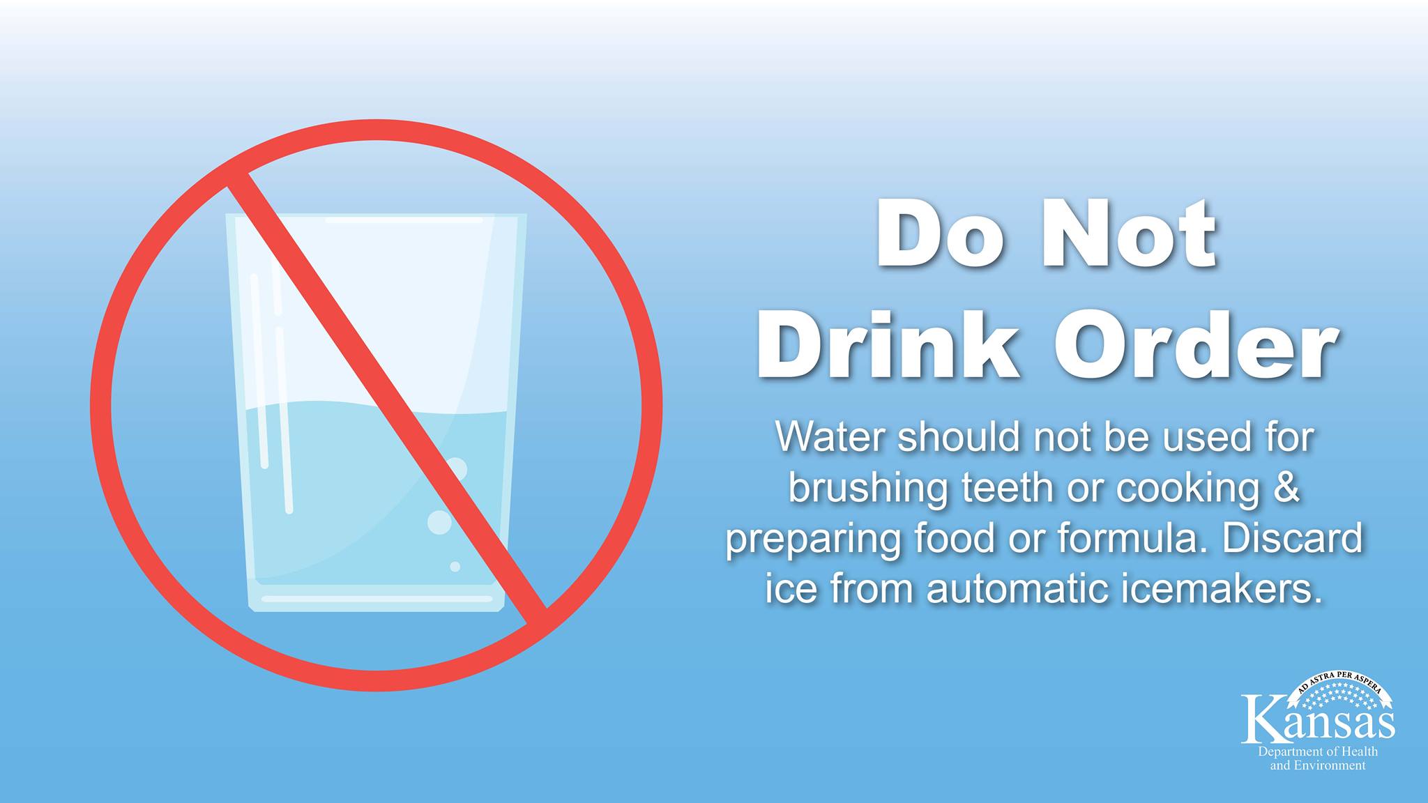 Do Not Drink Order, KDHE