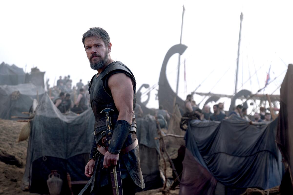 Matt Damon as Odysseus in "The Odyssey." 
