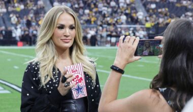 Carrie Underwood still has her Sunday Night Football fastball, awkward Jim Harbaugh & Baywatch Livvy Dunne!