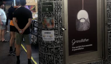 Fake AI ads in the West 4th Street subway station unite commuters in hatred of AI ads