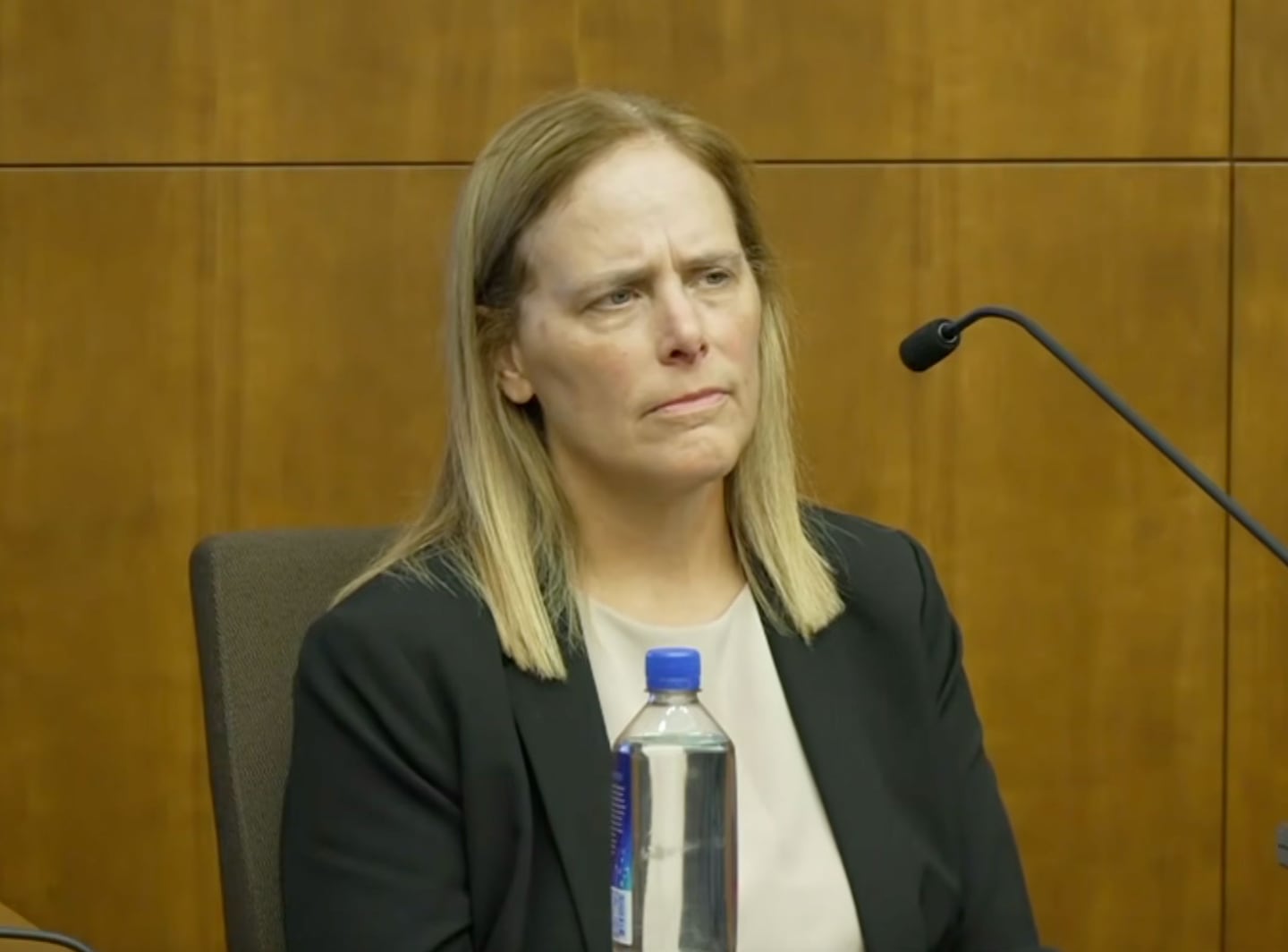 Julie Paul takes the stand on Monday, Aug. 10.
